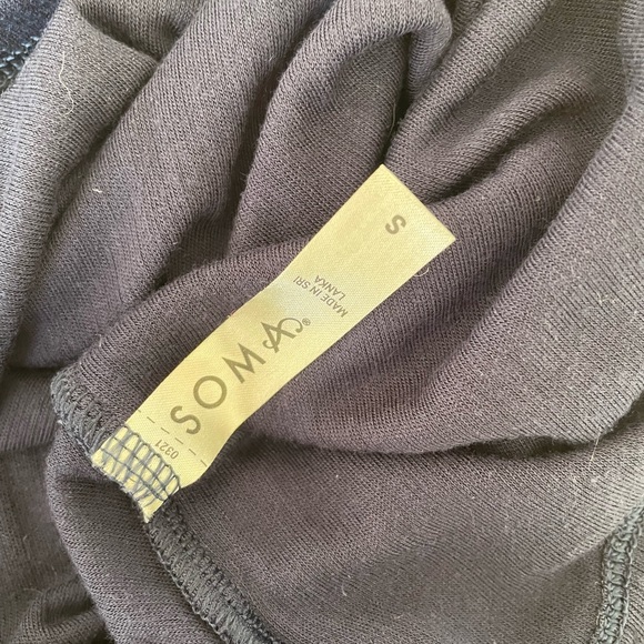 Soma Women’s Sleep Shirt, Navy Rib - Picture 6 of 7